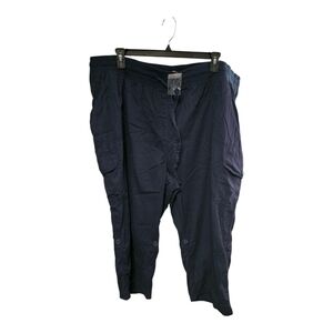 Woman Within Blue Capris Relaxed Fit